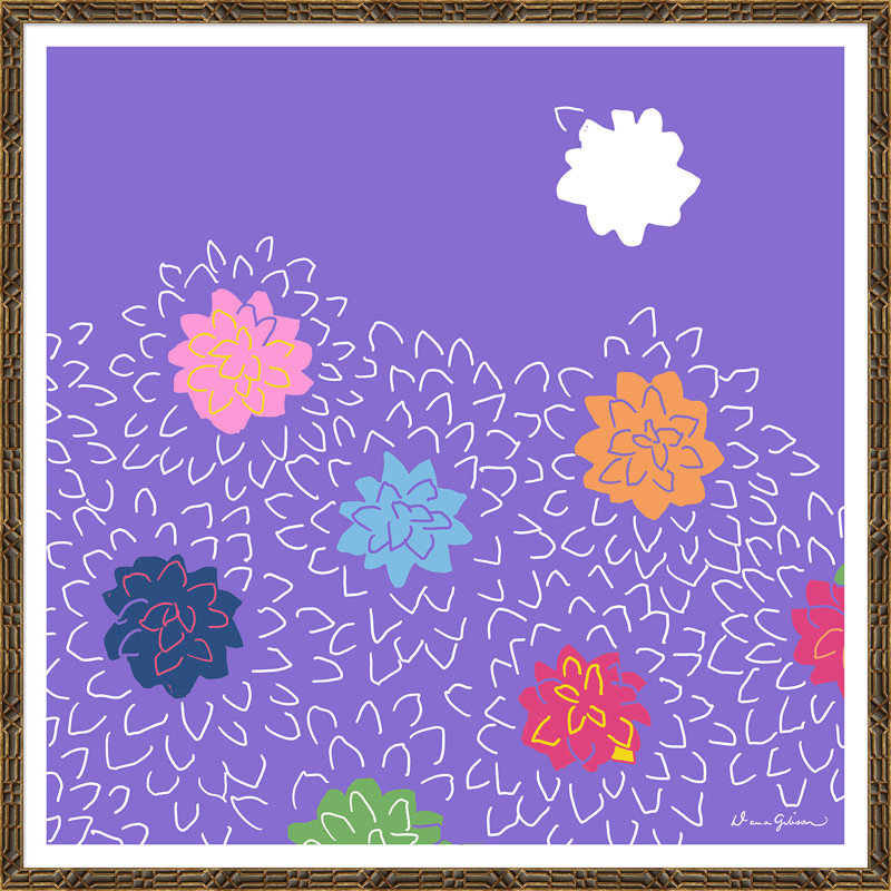 Chrysanthemums Giclee Print by Dana Gibson, Brown