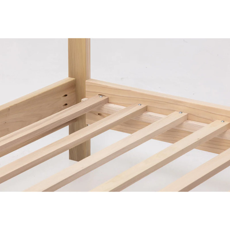 Khwaja Acadia Solid Wood Four Poster Bed, Full