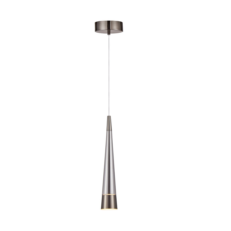 Luminaire suspendu 1 lumière Sunnyvale, Noir perle