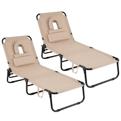 Lorali Outdoor Metal Chaise Lounge