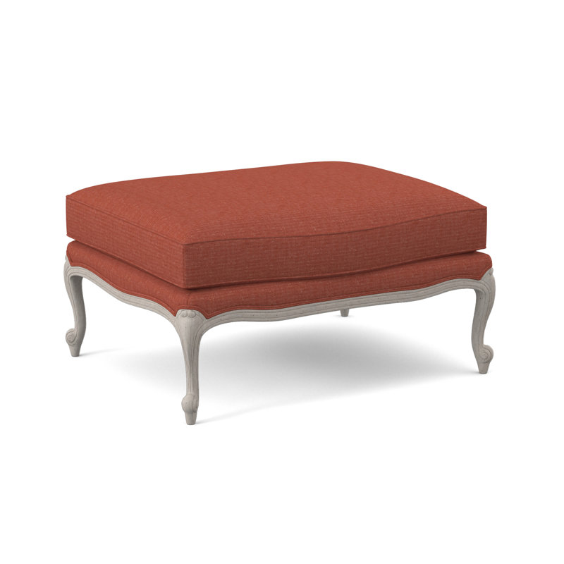 St. Helena Ottoman, Venice Linen, Bisque