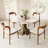 Aversa 39''/43'' Modern Round Dining Table, Small Kitchen Table For Breakfast Nook, Apartment, 1-Step Easy Assembly-933897340-930410355