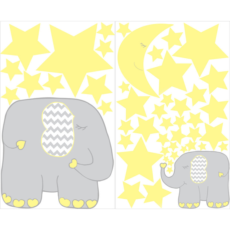Décalcomanie murale éléphant