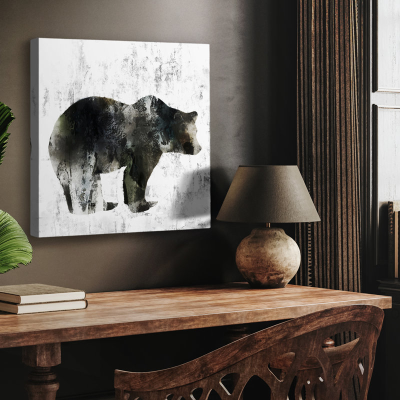 Totem ours - galerie sur mesure, H 27 po x l 18 po