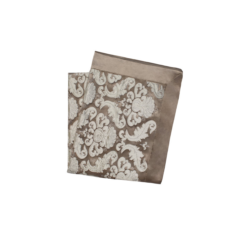 Versailles Throw Blanket, Champagne/Ivory