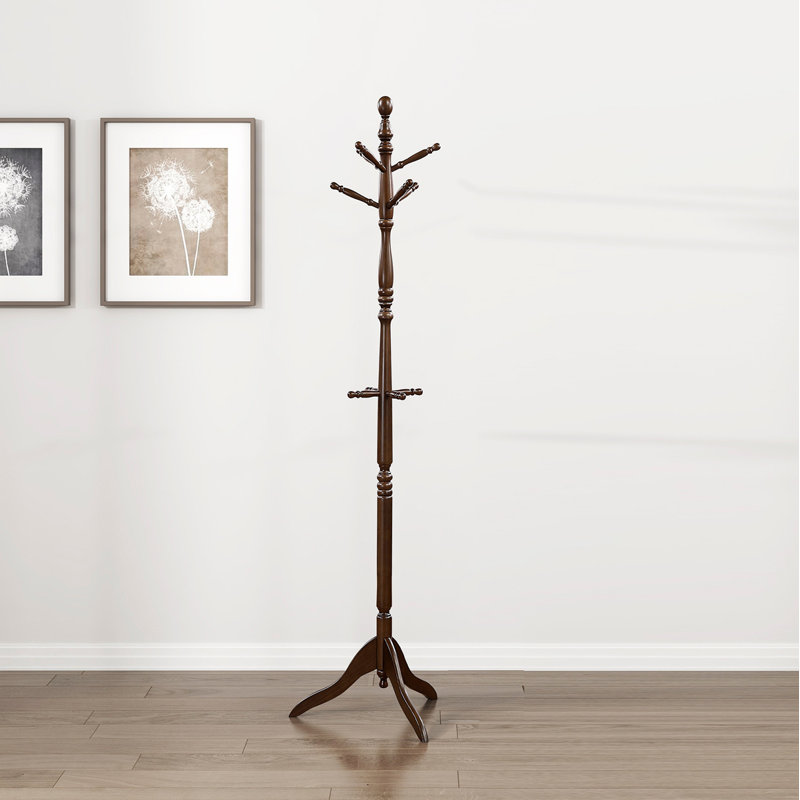 Portemanteau classique 10 pièces, Marron foncé