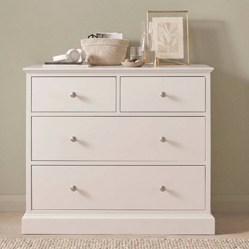 Carolina 4 Drawer Chest , White