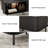 47.2" Mid Century Modern Coffee Table With Sliding Tambour Door, Fluted Accent Center Table With Storage-845505056