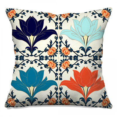 Coussins décoratifs à motif floral