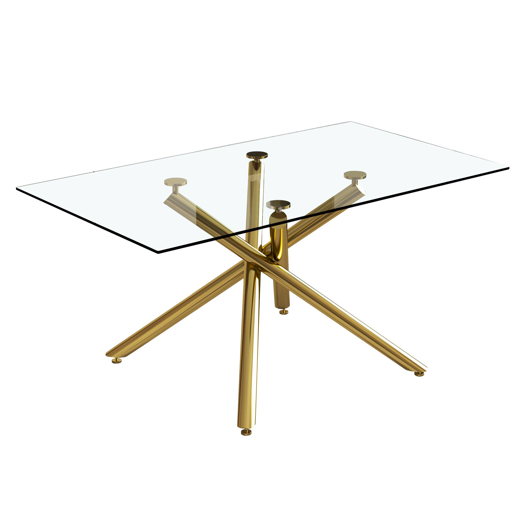 Mercer41 Dontravious Glass Dining Table Wayfair