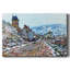 «Road to Vetheuil in Winter», toile tendue avec châssis-902203032