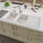 45.69'' L Double Bowl Granite Kitchen Sink