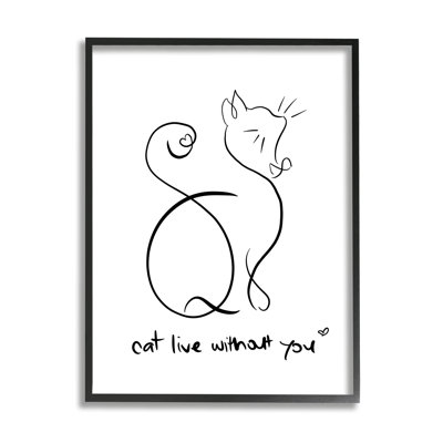 Chat qui vit sans toi