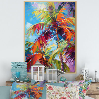 Millstadt Popart Palm Trees II - Palms & Palm Trees Framed Prints