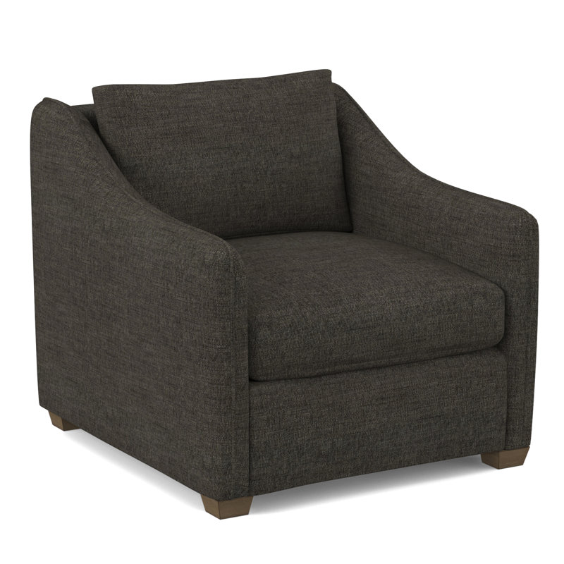 Armchair, Applause Bajah Ruby, Weathered Gray
