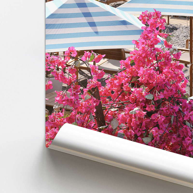 «Bougainvillea By The Sea», reproduction d'art, H 24 po x l 18 po, Impression sans cadre