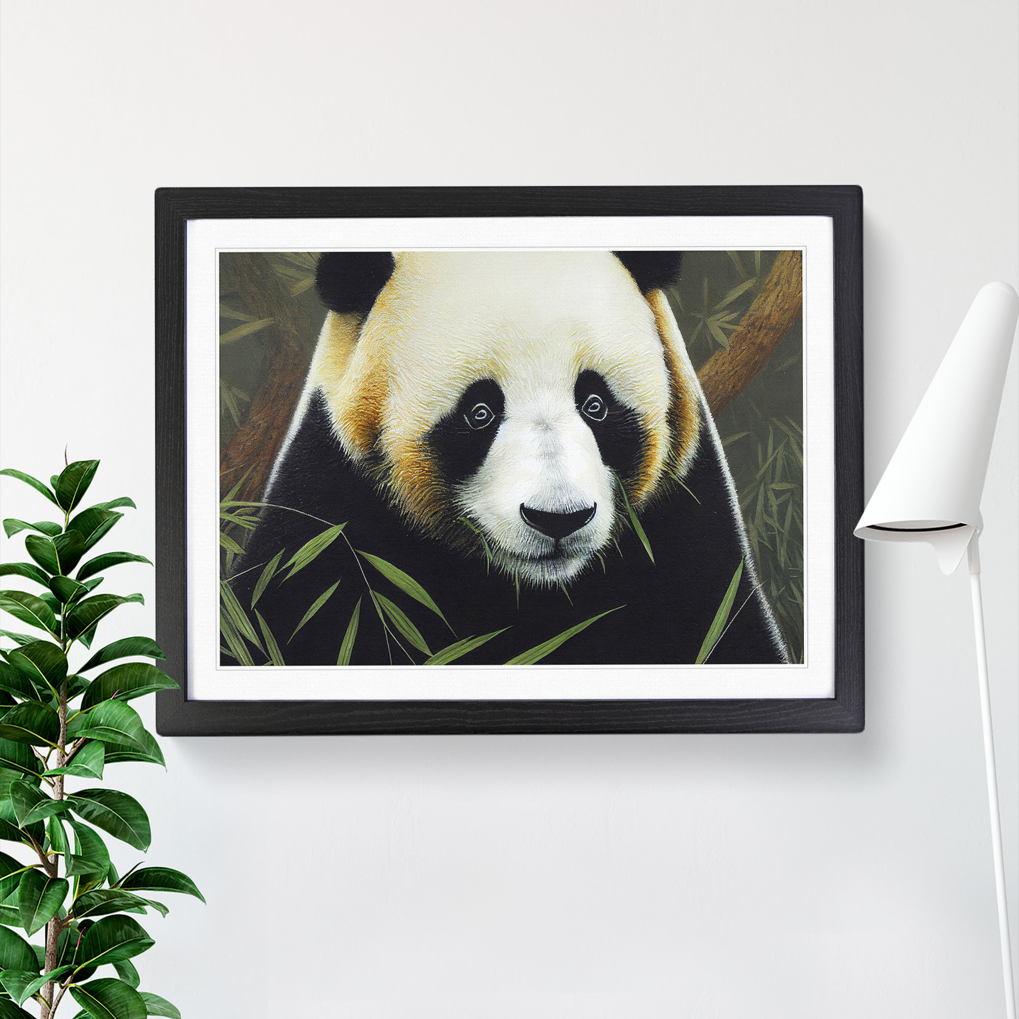 17 Stories Masterful Panda - Picture Frame Graphic Art | Wayfair.co.uk