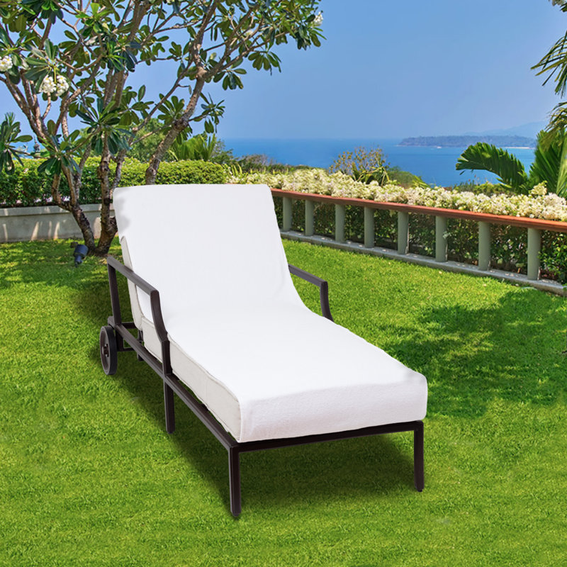 Housse de méridienne pour le patio, Standard, Blanc