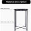 Table de bout ronde, petite, amovible, avec plateau en métal antirouille et imperméable
