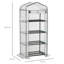 Brenton 4-Tier Portable Greenhouse With Sturdy Metal Frame And PE Cover