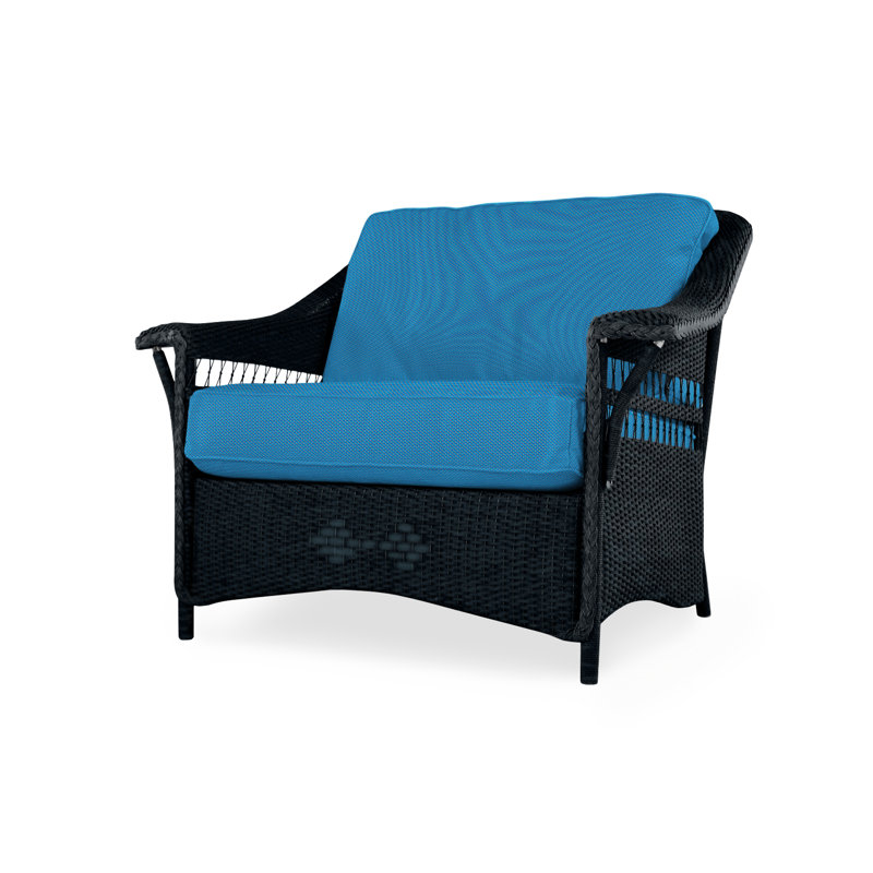Nantucket Outdoor Lounge Chair, Ebony, Remy Cloud