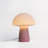 Glass Mushroom Table Lamp, Petite Close Top Stripes-73477333-73477315