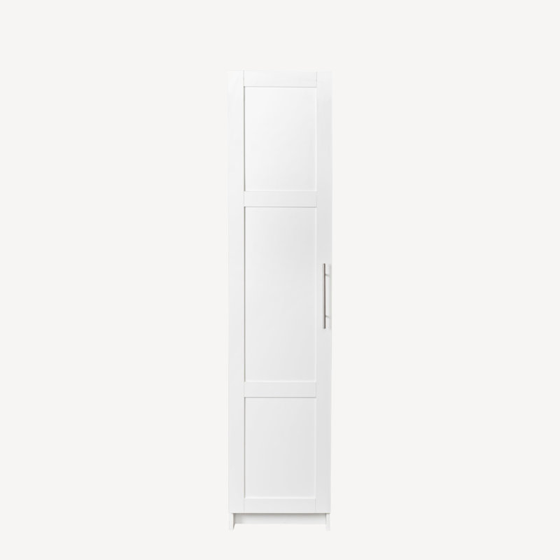 Bathroom Storage Cabinet with Movable Shelves, White