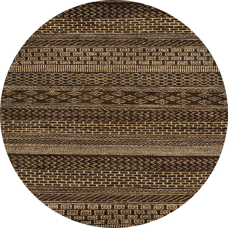 Tapis abstrait moderne 5507, Rond 7 pi
