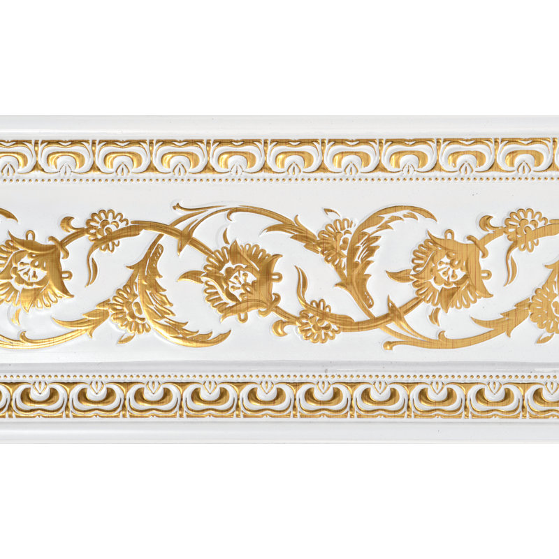 6"H x 92"W x 1/4"D Chair Rail, French White