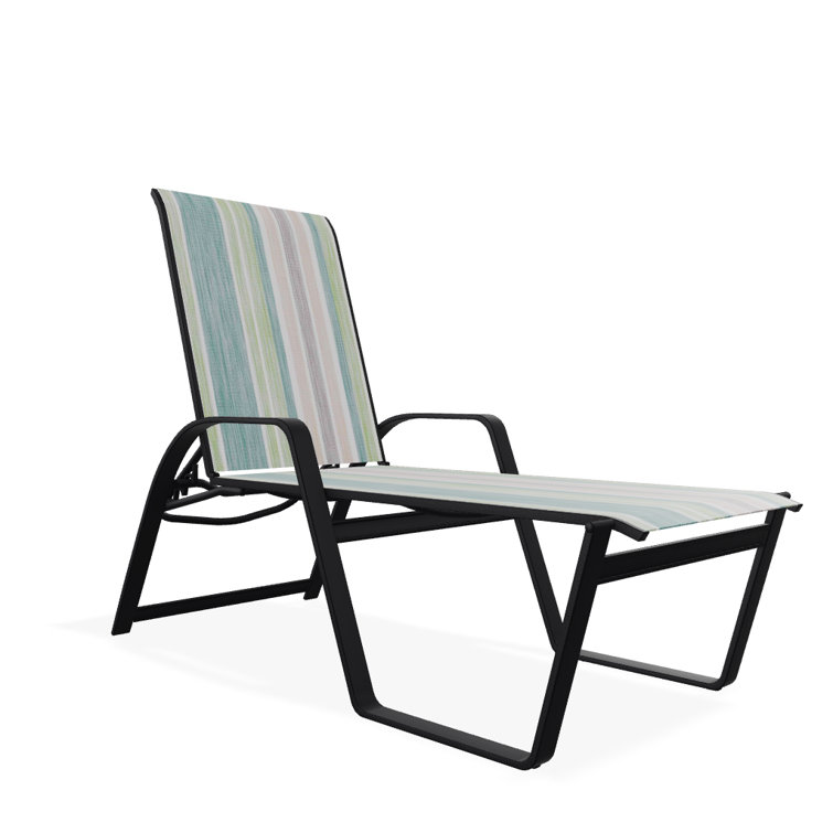 Holna Outdoor Rust-Resistant Metal Chaise Lounge