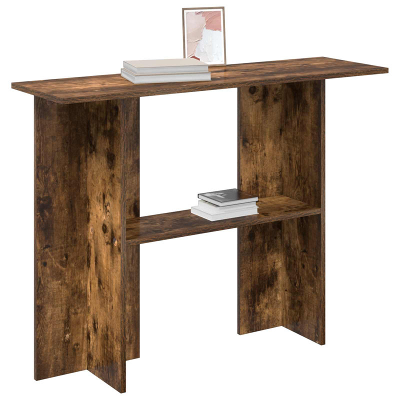 100cm Console Table, Smoked Oak