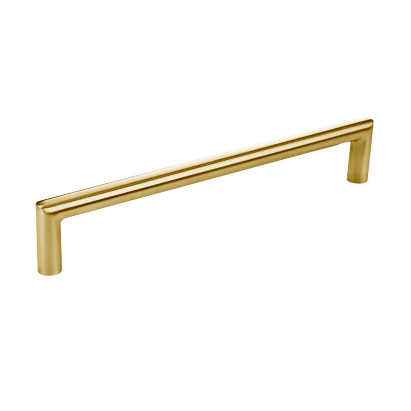 Elegant Cabinet Pull, Satin Brass, 5 29/32"