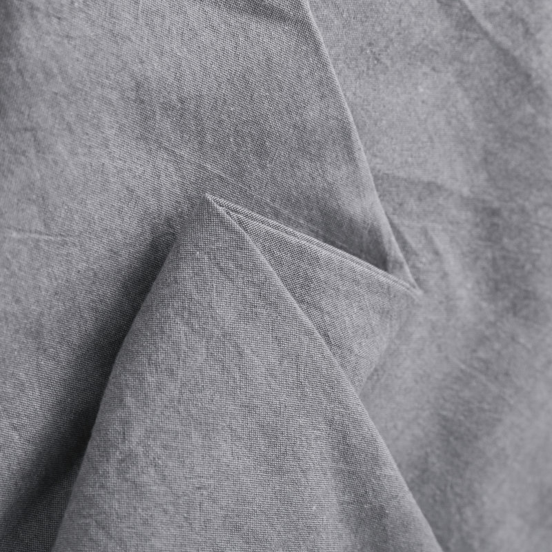Pillowcases, Washed CottonBreathable Pillow Cases, Envelope Closure - NTBAY, Gray, King Pillowcases