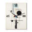 Horloge en métal «Beige suprématisme symétrique minimaliste»-112696278