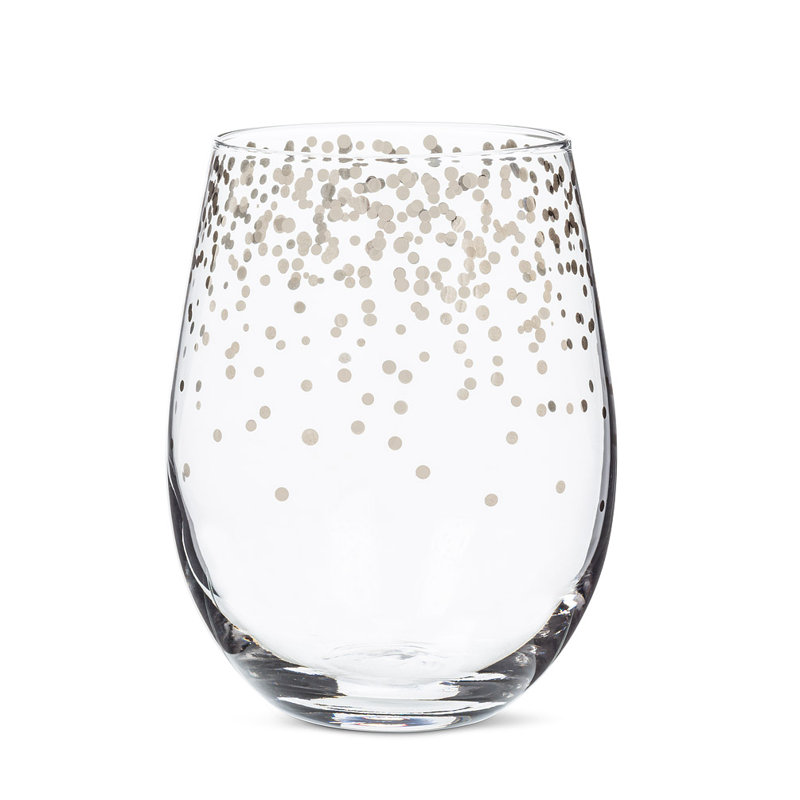 14.00oz. Drinking Glass Set, Silver