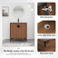 Meuble-lavabo simple 30 po avec plateau Detavious