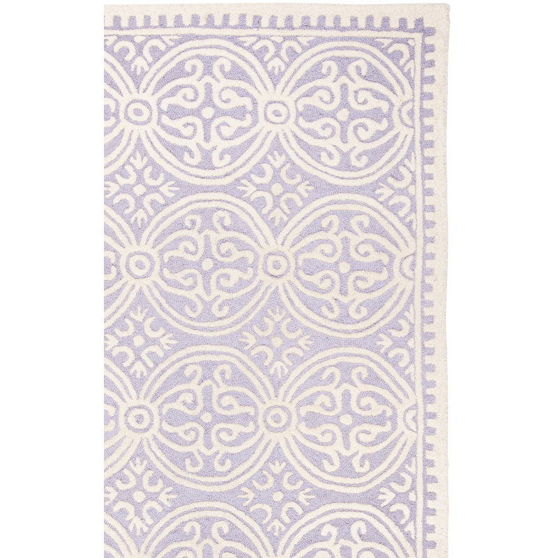 Tapis lavande / ivoire Canace, Rectangle 2 pi x 3 pi