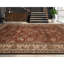 Hand Knotted Wool Area Rug in Wine And Beige