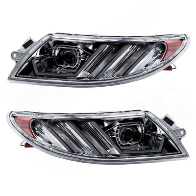 LED Headlights Assembly Compatible With International Durastar 4200 4300 4400 4900 2002-2018 Pair