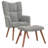 Khody Upholstered Armchair with Ottoman-583517155