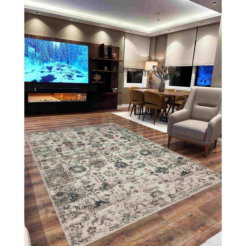 Tapis Goudy 9903 - beige, Rectangle 9 pi 2 po x 12 pi 6 po