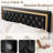 Floating Bed Frame King Size with Smart Led Lights, Upholstered Platform Bed with Diamond Headboard-1127897028-1127897024