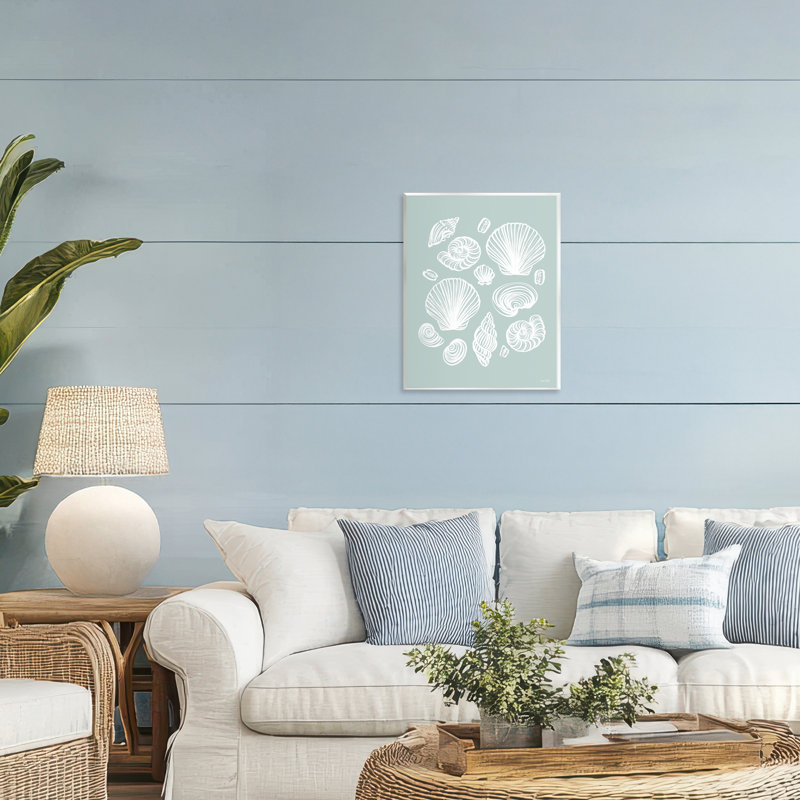 Plaque murale écume de mer Tossed Sea Shells, design par House Fenway