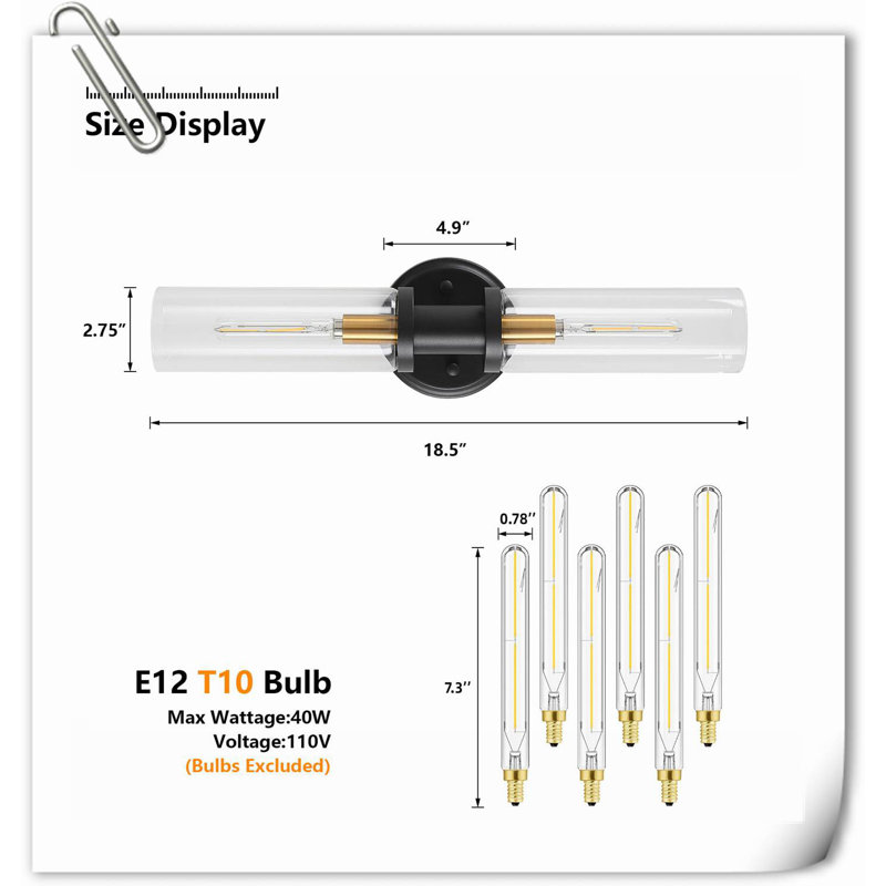Tamarsha Brass LED Plug-in Armed Sconce