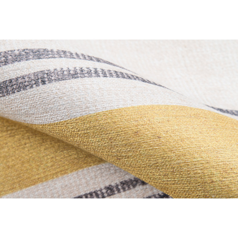 Tapis de zone jaune escape District, Rectangle 5 pi x 7 pi 6 po
