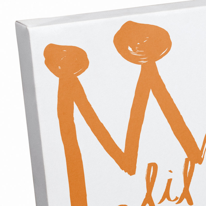 Art sur toile little prince Brewer, H 10 po x l 8 po x P 1,25 po, Orange