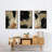 " Baked Paintstrokes IV " 3 - Pieces-91887012-91887006