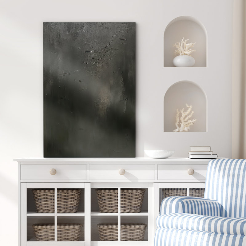 Reproduction d'art sur toile - Œuvre abstraite, décor moderne neutre pour le salon, Ne s’applique pas, H 24 po x l 16 po