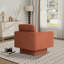 Fauteuil d'appoint pivotant rembourré à accoudoirs évasés-994436604