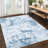 Washable Area Rug Modern Abstract Carpet with Non-Slip Backing, Stain-Resistant Low Pile Floor Rug, Easy Cleaning Foldable Indoor Mats for Bedroom, Living Room, Office-49917965-43140615
